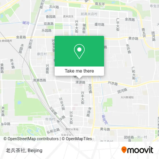 老兵茶社 map