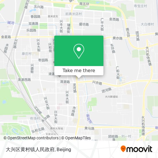 大兴区黄村镇人民政府 map