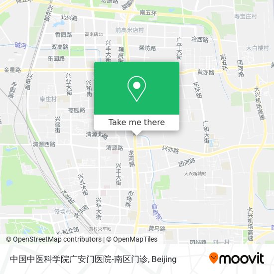 中国中医科学院广安门医院-南区门诊 map