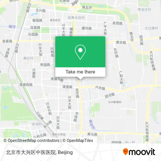 北京市大兴区中医医院 map