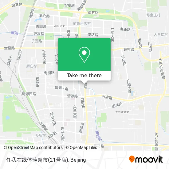 任我在线体验超市(21号店) map