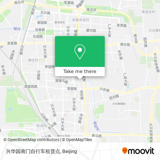 兴华园南门自行车租赁点 map