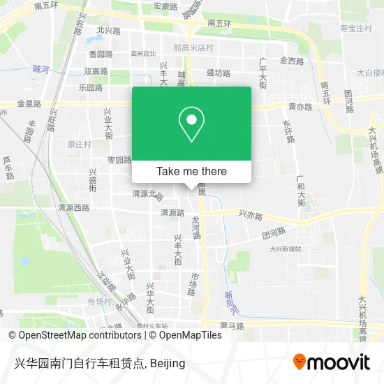 兴华园南门自行车租赁点 map