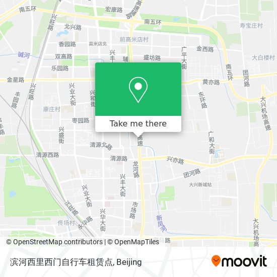 滨河西里西门自行车租赁点 map
