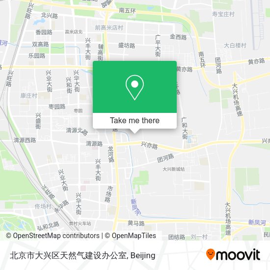北京市大兴区天然气建设办公室 map