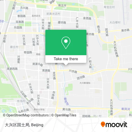 大兴区国土局 map