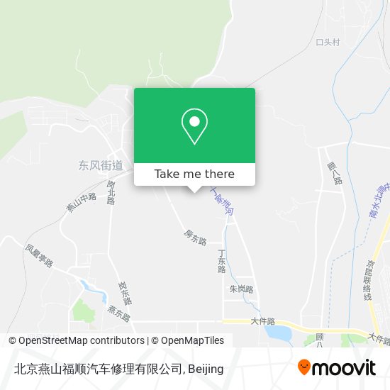北京燕山福顺汽车修理有限公司 map