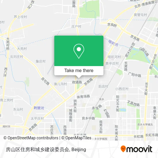 房山区住房和城乡建设委员会 map