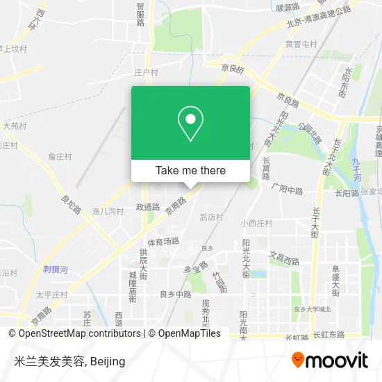 米兰美发美容 map