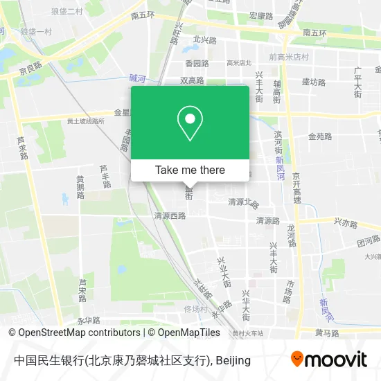 中国民生银行(北京康乃磬城社区支行) map