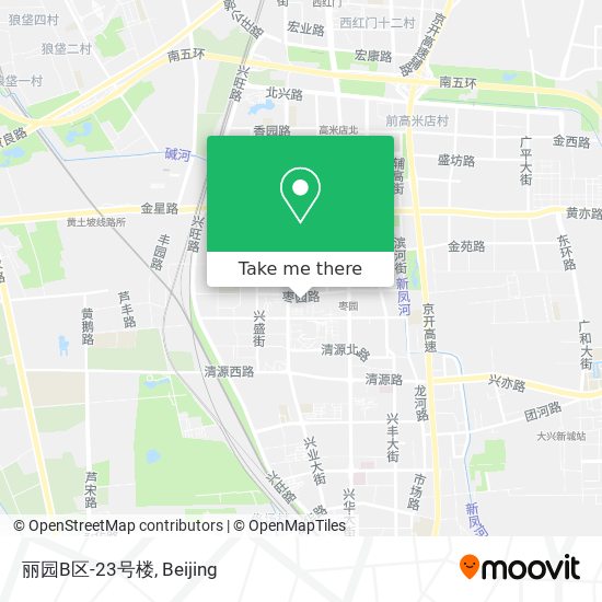 丽园B区-23号楼 map