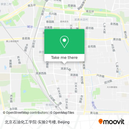 北京石油化工学院-实验2号楼 map