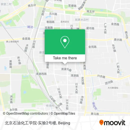 北京石油化工学院-实验2号楼 map