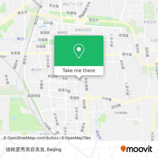 德根爱秀美容美发 map
