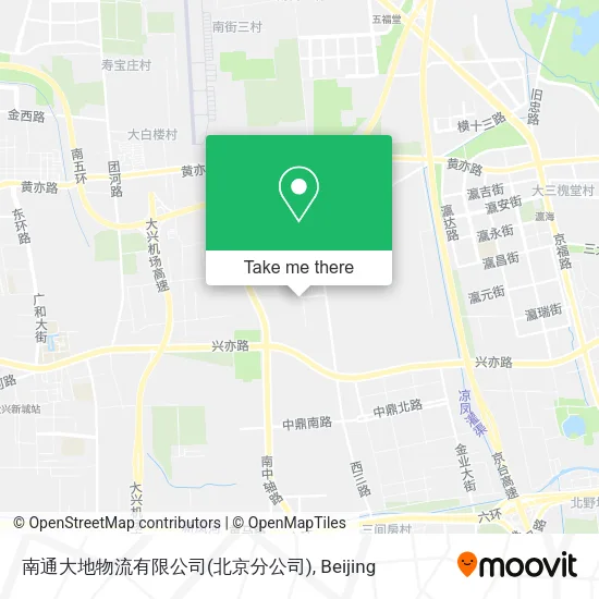南通大地物流有限公司(北京分公司) map
