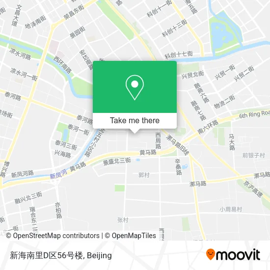 新海南里D区56号楼 map
