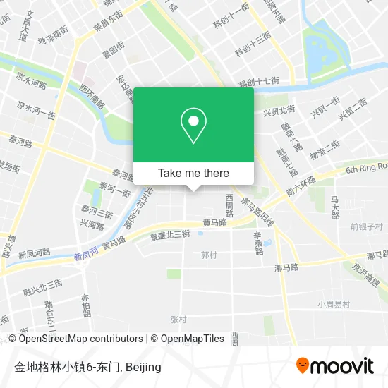 金地格林小镇6-东门 map