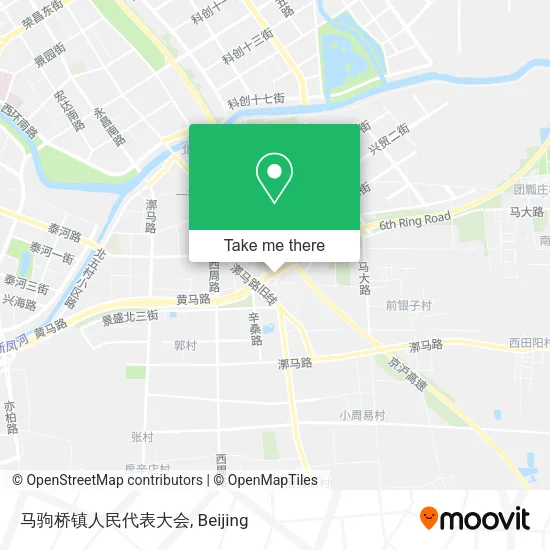 马驹桥镇人民代表大会 map