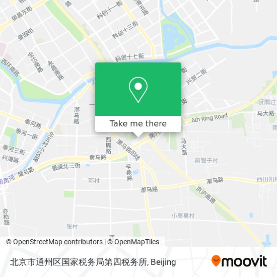 北京市通州区国家税务局第四税务所 map