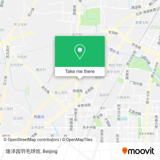 隆泽园羽毛球馆 map