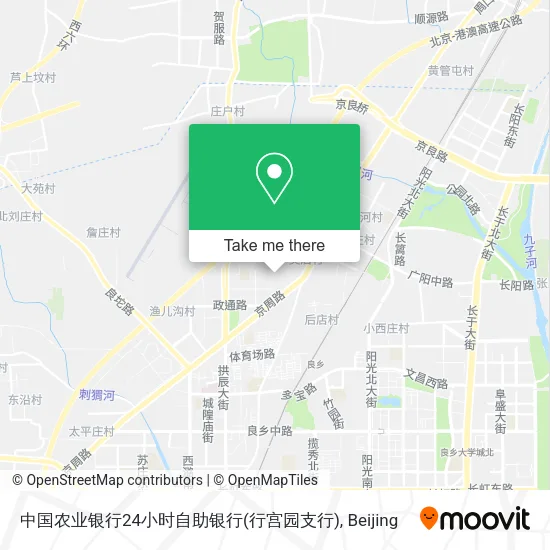中国农业银行24小时自助银行(行宫园支行) map