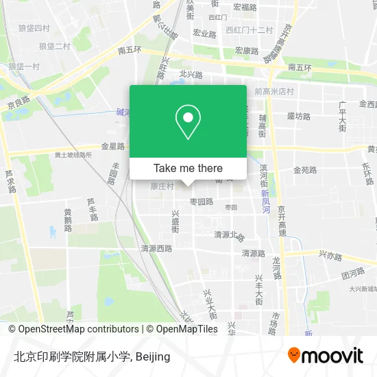 北京印刷学院附属小学 map