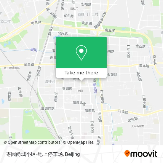 枣园尚城小区-地上停车场 map