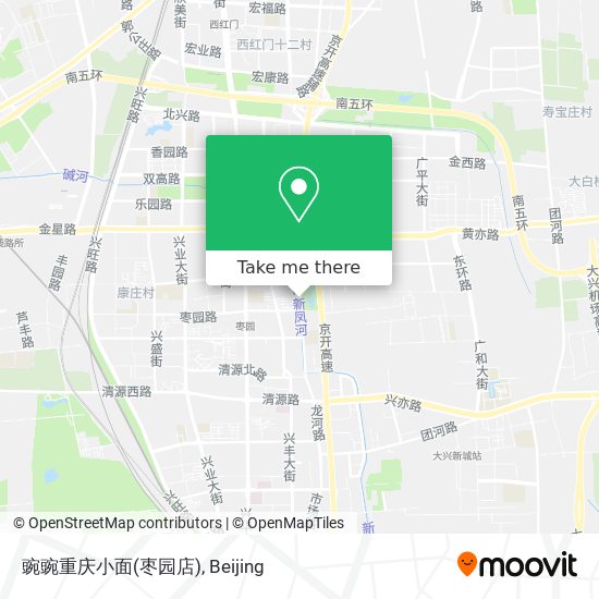 豌豌重庆小面(枣园店) map