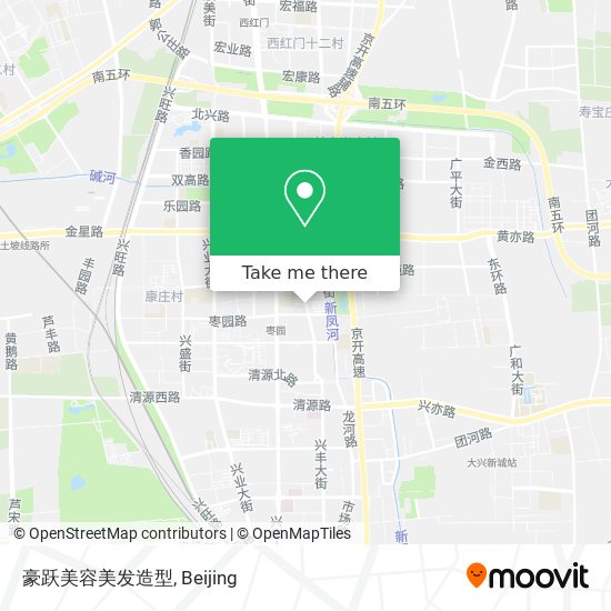 豪跃美容美发造型 map