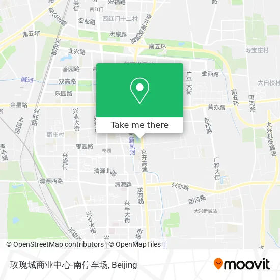 玫瑰城商业中心-南停车场 map