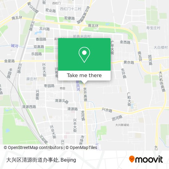 大兴区清源街道办事处 map