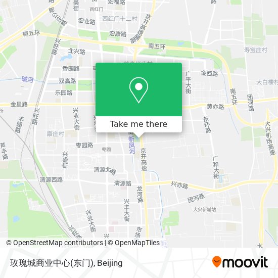 玫瑰城商业中心(东门) map