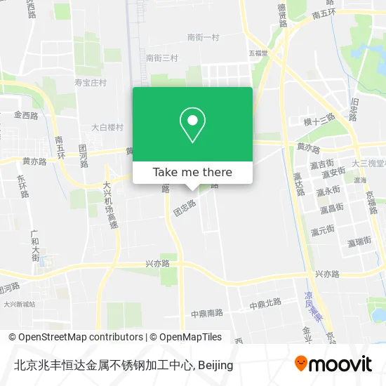 北京兆丰恒达金属不锈钢加工中心 map
