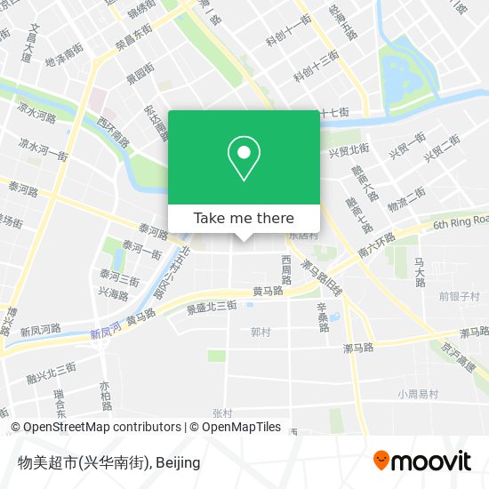 物美超市(兴华南街) map