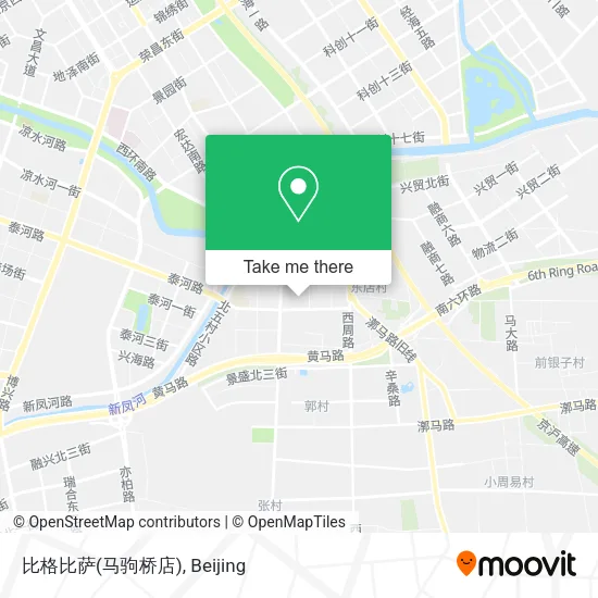 比格比萨(马驹桥店) map