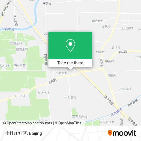 小杜庄社区 map