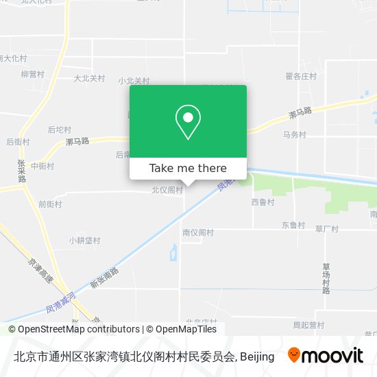 北京市通州区张家湾镇北仪阁村村民委员会 map