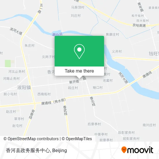 香河县政务服务中心 map