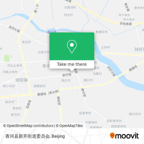 香河县新开街道委员会 map