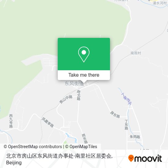 北京市房山区东风街道办事处-南里社区居委会 map