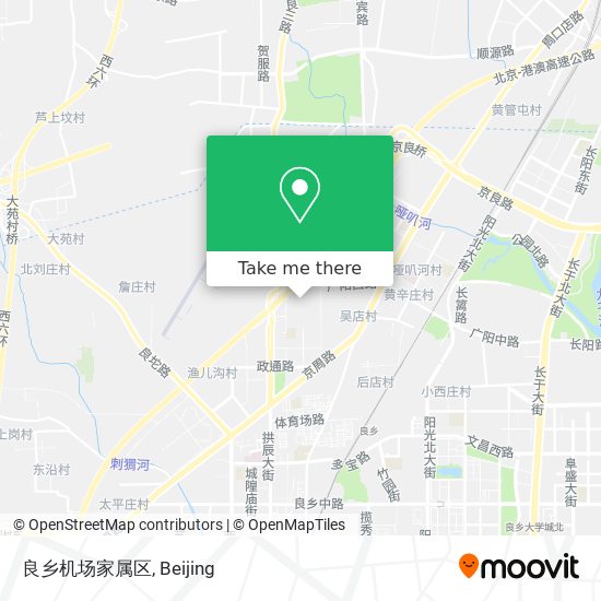 良乡机场家属区 map