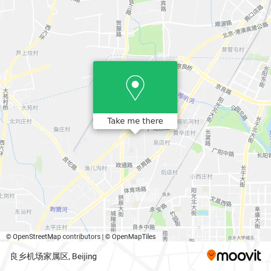良乡机场家属区 map