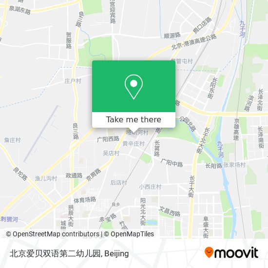 北京爱贝双语第二幼儿园 map