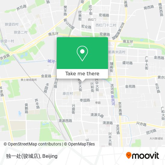 独一处(骏城店) map