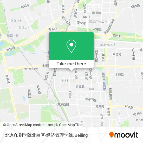 北京印刷学院北校区-经济管理学院 map