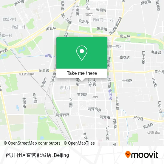 酷开社区直营郡城店 map