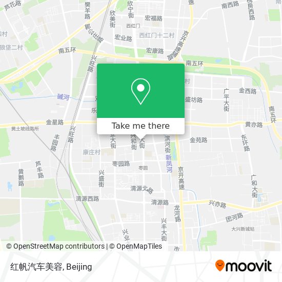 红帆汽车美容 map
