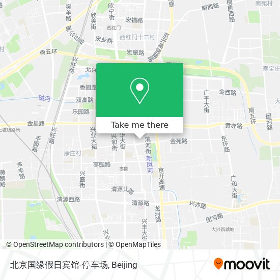 北京国缘假日宾馆-停车场 map
