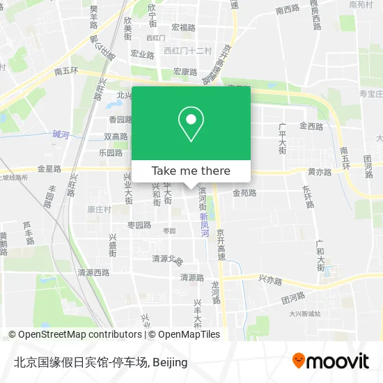 北京国缘假日宾馆-停车场 map