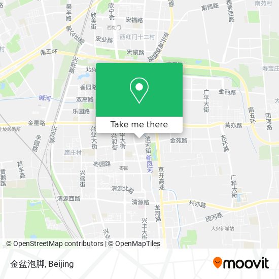 金盆泡脚 map